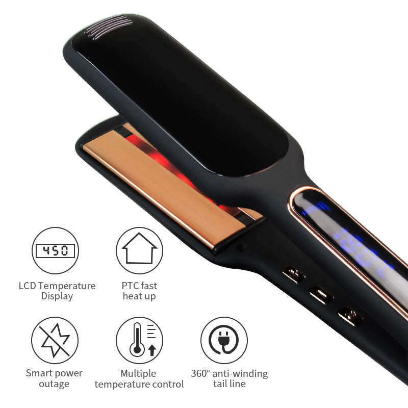 Infrared Hair Straightener with LCD Display and Temperature Control - Teleplus lcd display infrared hair care