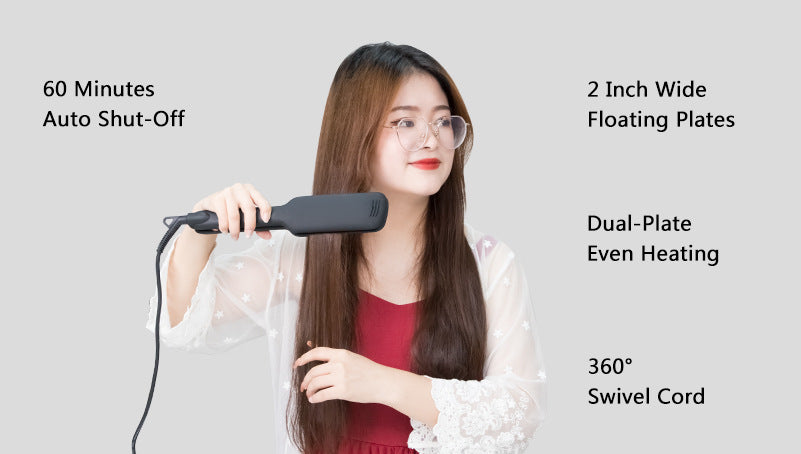 Infrared Hair Straightener with LCD Display and Temperature Control - Teleplus lcd display infrared hair care