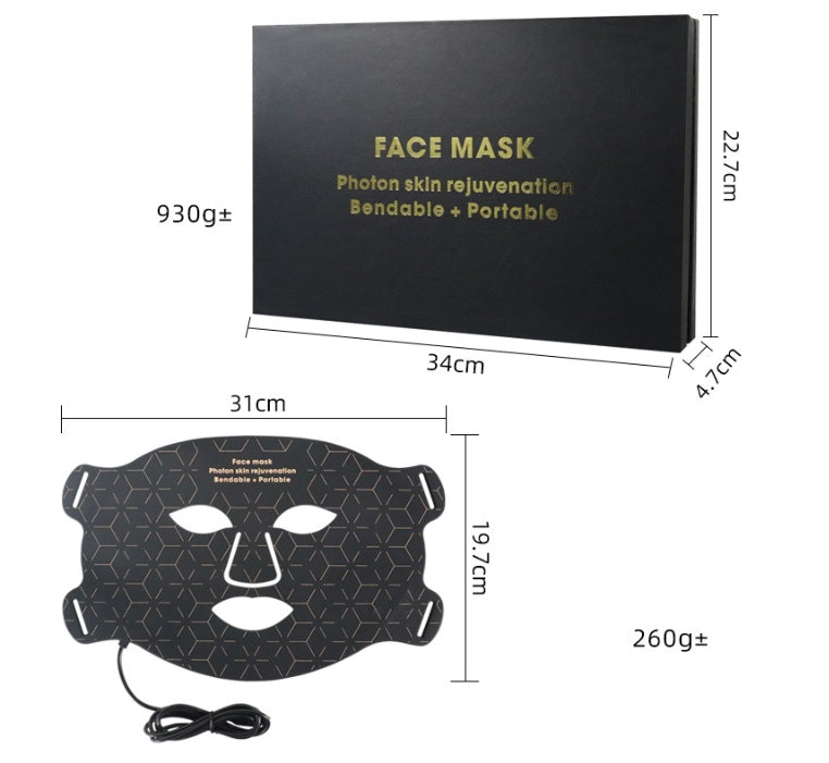 Infrared LED Silicone Mask Instrument for Photon Rejuvenation Large Treatment - Glow Up with the Magic led silicone