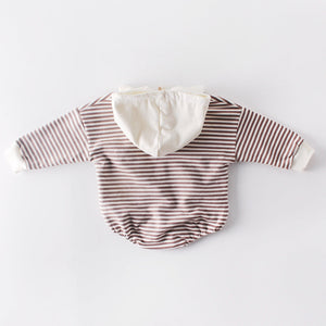 Long Sleeve Cotton Hooded Shirt Suitable for Autumn in the United States - Hatch Your Style Baby Stripes This united