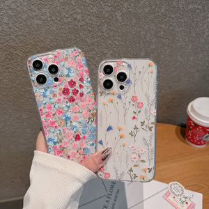 Vintage Floral Clear TPU Phone Case with Daisy Design for United States Buyers - Petal Power Your Finesse united states