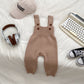 Ins Style Baby Autumn Clothing Knitted Bib Jumpsuit - Knitted Bib Jumpsuit for Tiny Fashion Icons