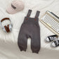 Ins Style Baby Autumn Clothing Knitted Bib Jumpsuit - Knitted Bib Jumpsuit for Tiny Fashion Icons