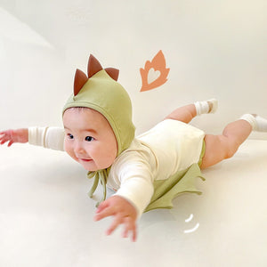 Unisex Cotton Triangle Jumpsuit in Green or Pink for United States Customers - Baby Romper Future Fire-Breathing