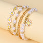 Ins Style Small Golden Beads Pearl Bracelet 4-piece Set - Ins Style Small Golden Beads Pearl Bracelet Set