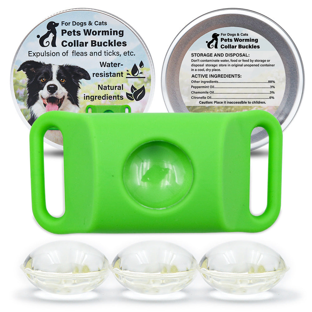 Insect Repellent Buckle for Dogs and Cats Flea Tick Control Collar - Teleplus insect repellent buckle cat
