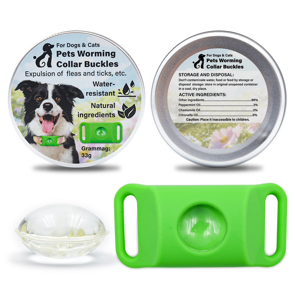 Insect Repellent Buckle for Dogs and Cats Flea Tick Control Collar - Teleplus insect repellent buckle cat