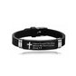 Inspirational Language Simple Family Friendship Bracelet - Inspirational Friendship Bracelets in Silver and Black Style