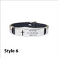 Inspirational Language Simple Family Friendship Bracelet - Inspirational Friendship Bracelets in Silver and Black Style