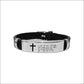 Inspirational Language Simple Family Friendship Bracelet - Inspirational Friendship Bracelets in Silver and Black Style