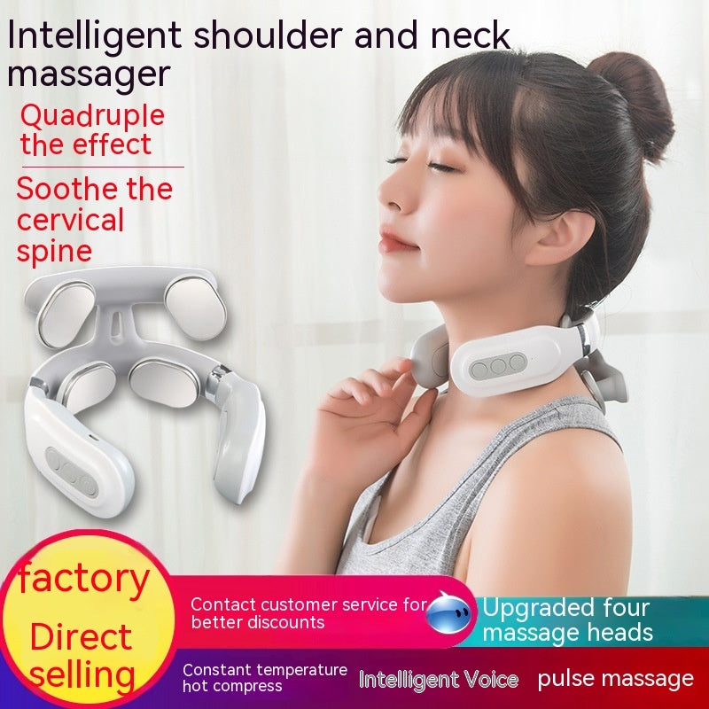 Intelligent Pulse Heating Spine Massage Instrument for Cervical and Back Relief - Teleplus cervical spine massage