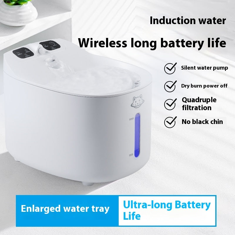 Intelligent Sensor Pet Water Dispenser with Filters for Cats and Dogs - pet water dispenser drinking bowl machine