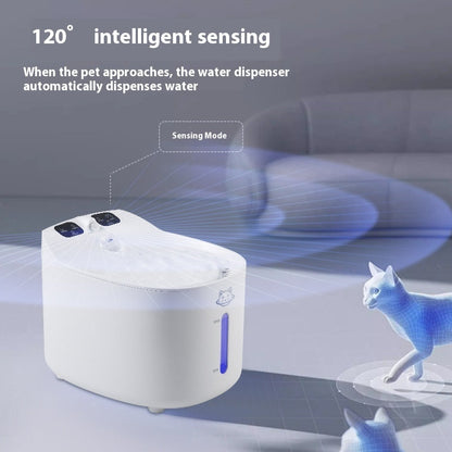 Intelligent Sensor Pet Water Dispenser with Filters for Cats and Dogs - pet water dispenser drinking bowl machine
