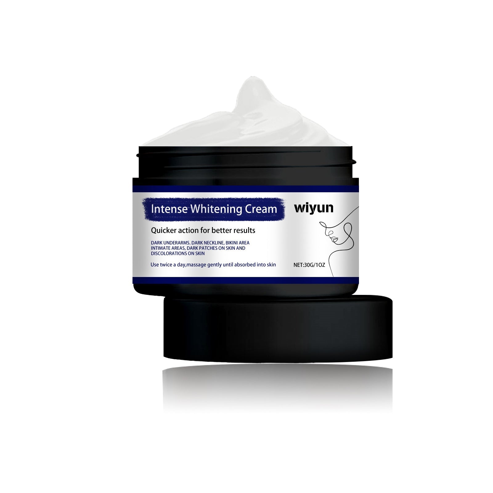 Intense Whitening Cream with Water Licorice Root Arbutin and Hyaluronic Acid - intense whitening cream