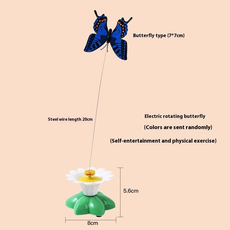 Interactive Bird Butterfly Cat Toy Plastic Pet Play for Indoor Cats - Teleplus