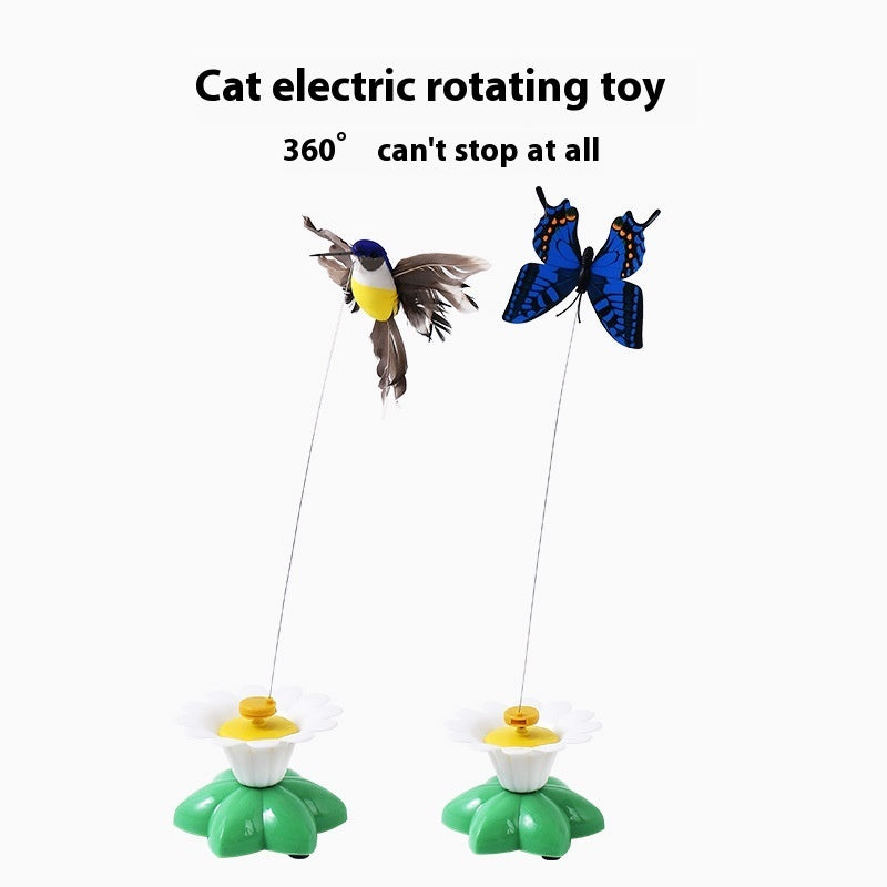 Interactive Bird Butterfly Cat Toy Plastic Pet Play for Indoor Cats - Teleplus