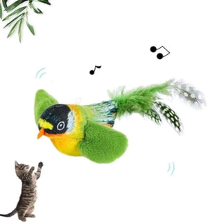 Interactive Bird Cat Toy for Indoor Cats - Telepluscomtr cat toy bird flappy chase