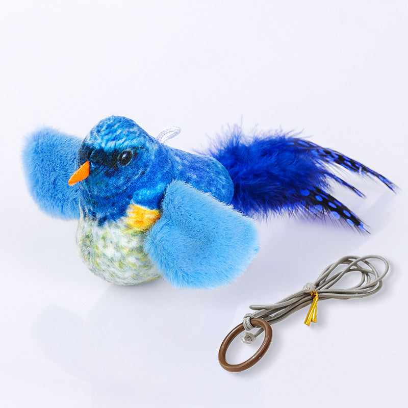 Interactive Bird Cat Toy for Indoor Cats - Telepluscomtr cat toy bird flappy chase