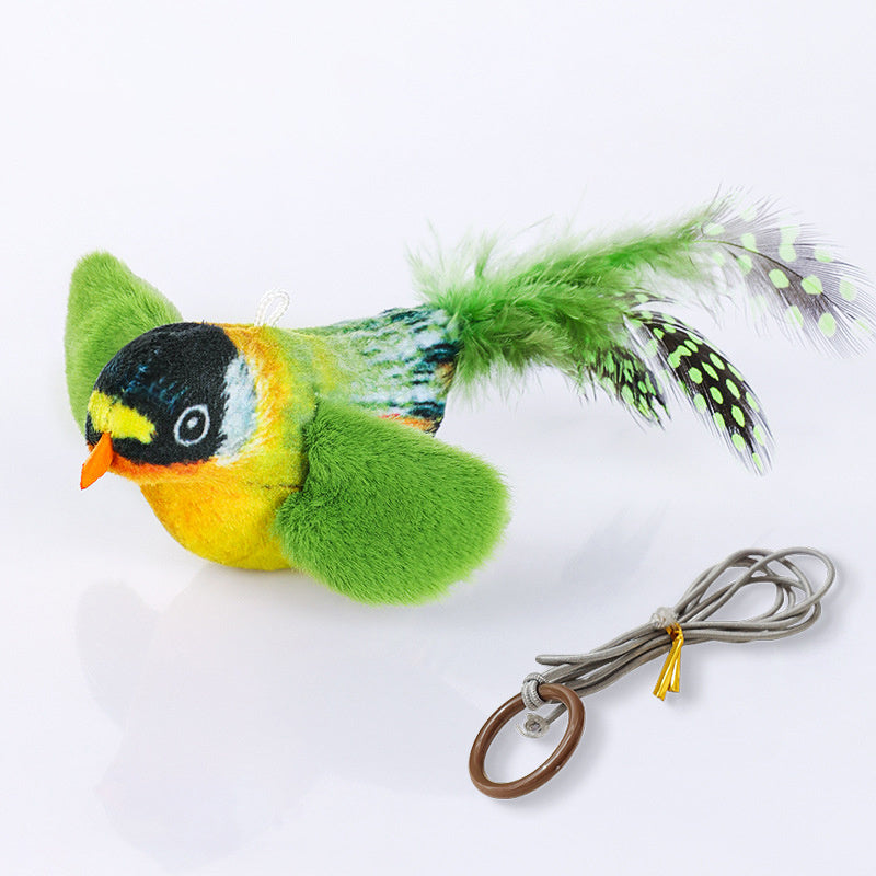 Interactive Bird Cat Toy for Indoor Cats - Telepluscomtr cat toy bird flappy chase