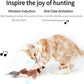 Interactive Bird Cat Toy with Realistic Feather Tail for Active Play - Teleplus bird cat toy chirping flapping