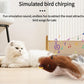 Interactive Bird Cat Toy with Realistic Feather Tail for Active Play - Teleplus bird cat toy chirping flapping