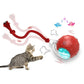 Interactive Cat Teasing Ball Toy for High Energy Cats Carpet Friendly - Teleplus cat teasing ball funny
