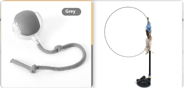 Interactive Cat Teasing Ball Toy for High Energy Cats Carpet Friendly - Teleplus cat teasing ball funny