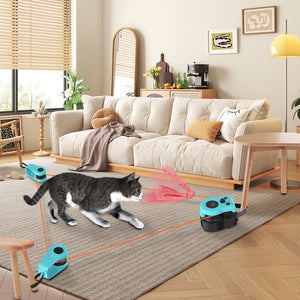 Interactive Cat Toy USB Rechargeable Automatic Running with LCD Display