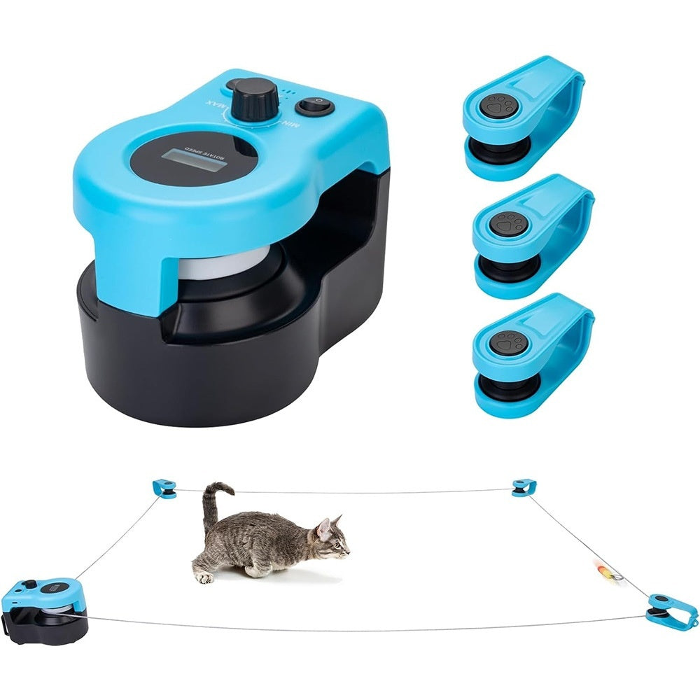 Interactive Cat Toy USB Rechargeable Automatic Running with LCD Display