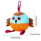 Interactive Owl Ball Toy Velvet Rubber Pet Play for Cats and Dogs - Teleplus