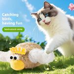 Interactive Plush Cat Toy with Catnip USB Rechargeable for Indoor Cats - Teleplus