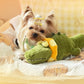 Interactive Plush Crocodile Swimming Ring Toy for Dogs and Cats - Pets