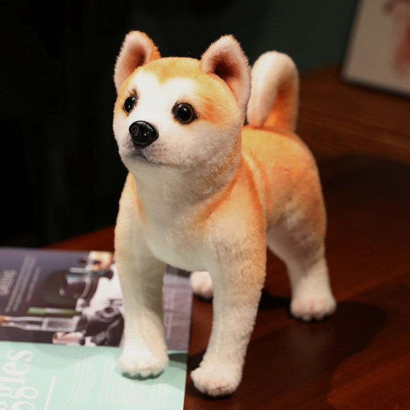 Interactive Posture Akita Ordinary Style Cat Toy Standing Sitting Lying Plush - Teleplus posture akita [ordinary style]
