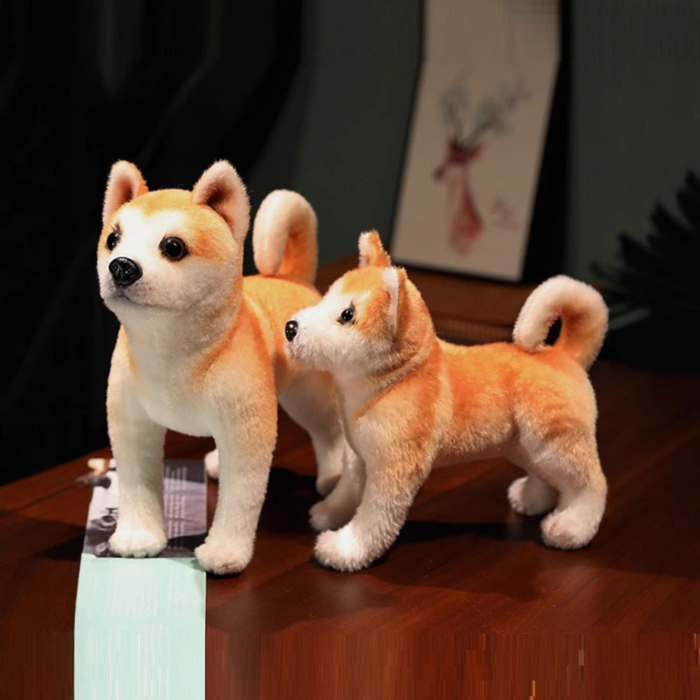 Interactive Posture Akita Ordinary Style Cat Toy Standing Sitting Lying Plush - Teleplus posture akita [ordinary style]