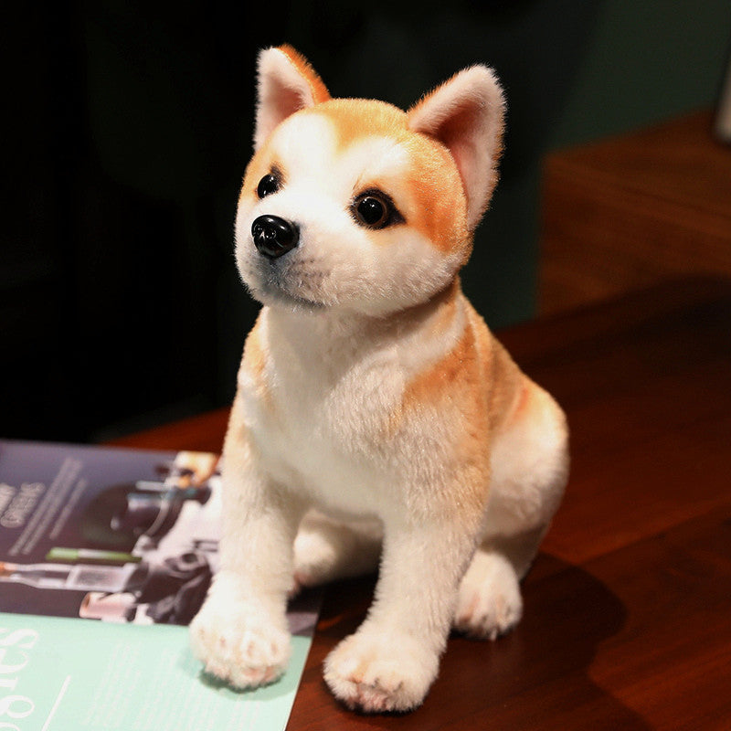 Interactive Posture Akita Ordinary Style Cat Toy Standing Sitting Lying Plush - Teleplus posture akita [ordinary style]