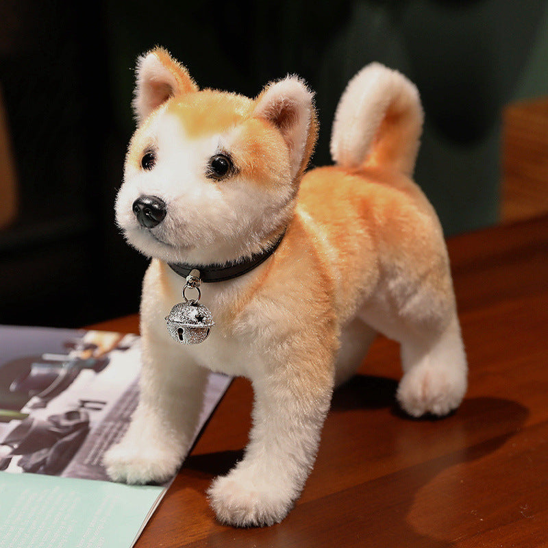 Interactive Posture Akita Ordinary Style Cat Toy Standing Sitting Lying Plush - Teleplus posture akita [ordinary style]
