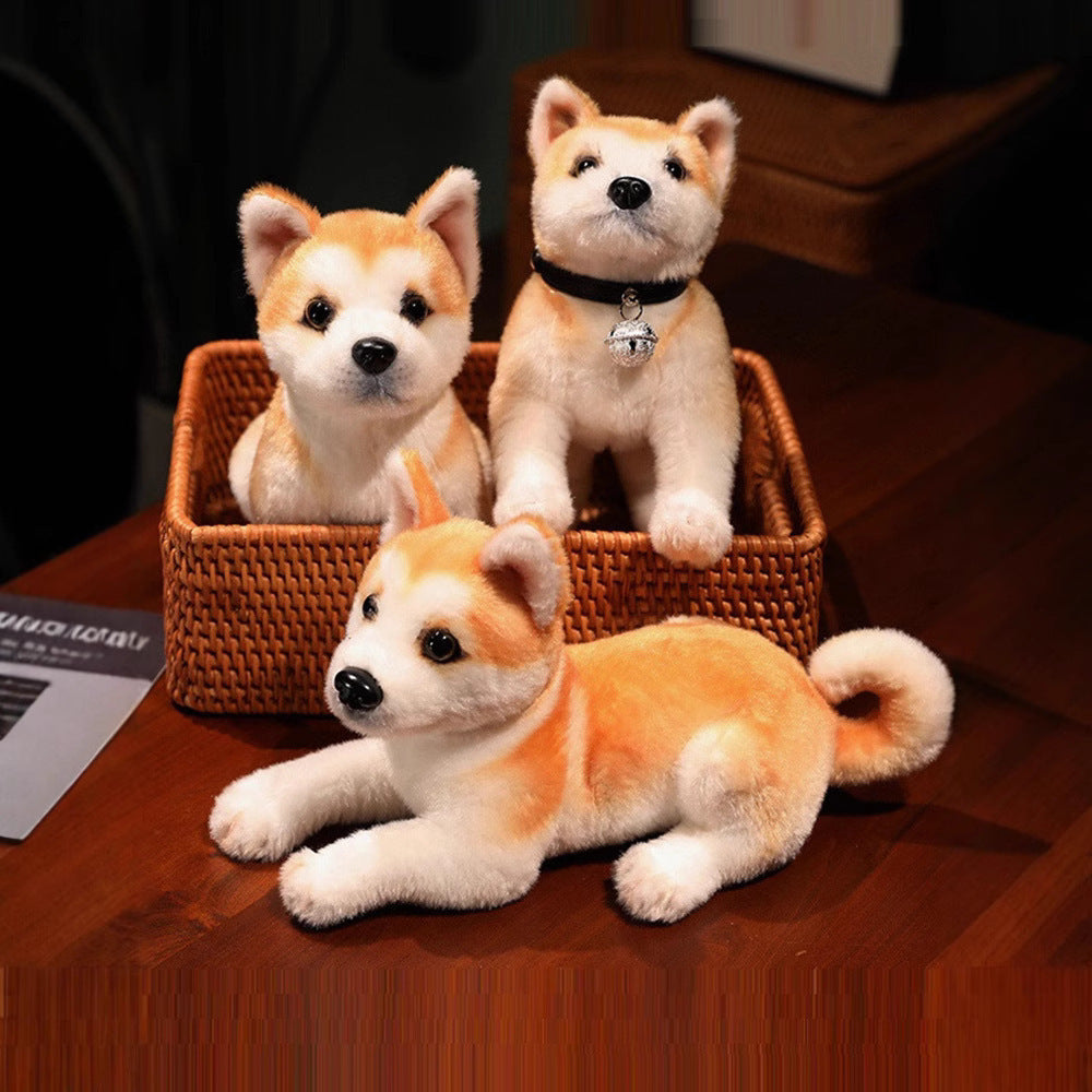 Interactive Posture Akita Ordinary Style Cat Toy Standing Sitting Lying Plush - Teleplus posture akita [ordinary style]