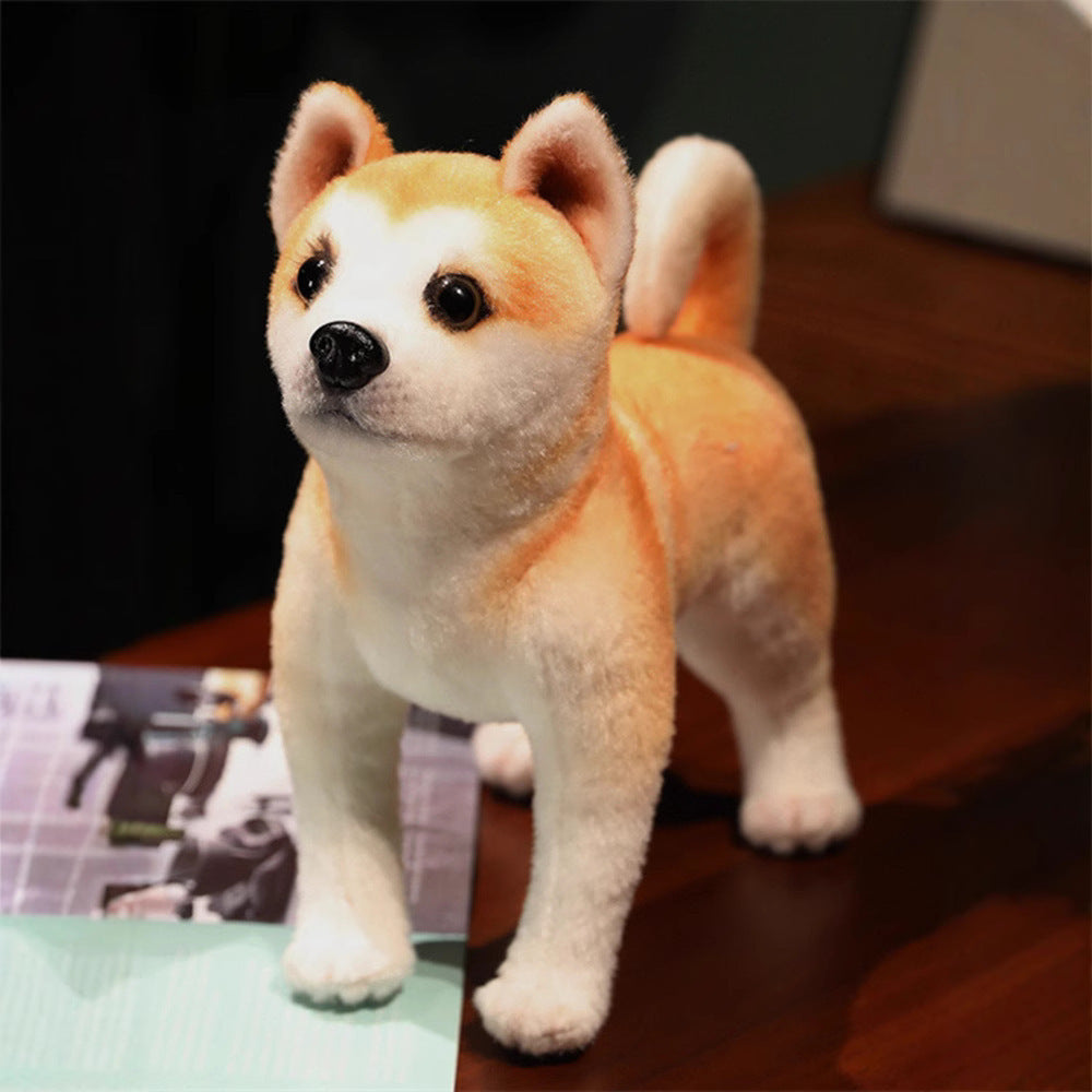 Interactive Posture Akita Ordinary Style Cat Toy Standing Sitting Lying Plush - Teleplus posture akita [ordinary style]