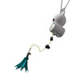 Interactive USB Rechargeable Cat Toy with Feather and Retractable Rope - Teleplus