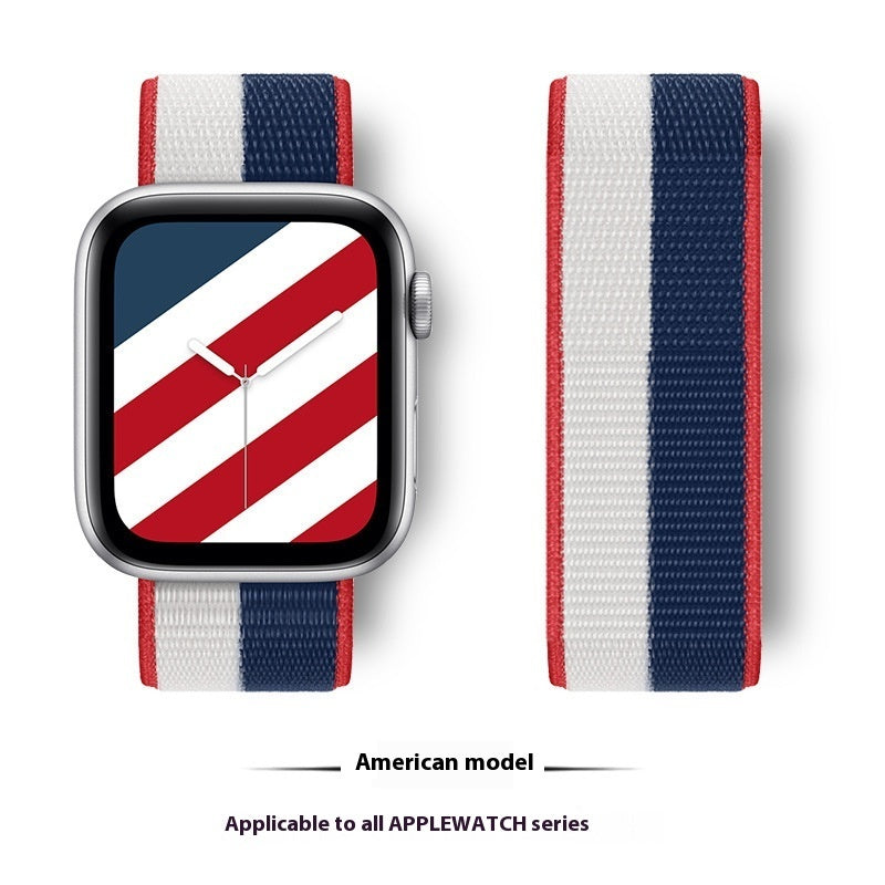 International Flag Nylon Loop Strap for Watches and Accessories - Teleplus international flag nylon loop strap united