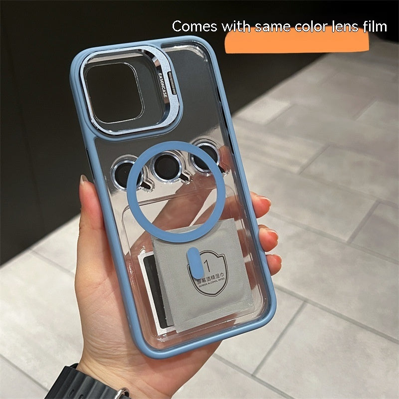 Invisible Bracket Phone Case with Magnetic Suction and Fall Prevention - Teleplus lens invisible bracket phone case