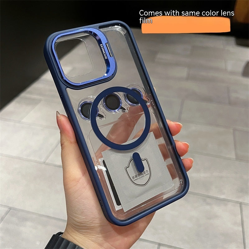 Invisible Bracket Phone Case with Magnetic Suction and Fall Prevention - Teleplus lens invisible bracket phone case
