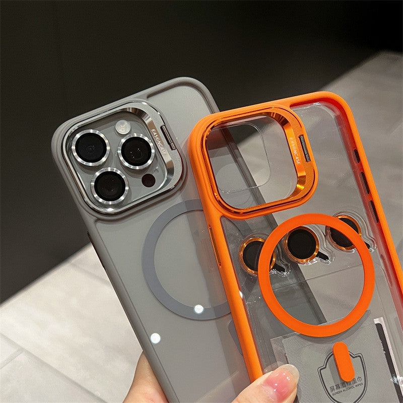 Invisible Bracket Phone Case with Magnetic Suction and Fall Prevention - Teleplus lens invisible bracket phone case