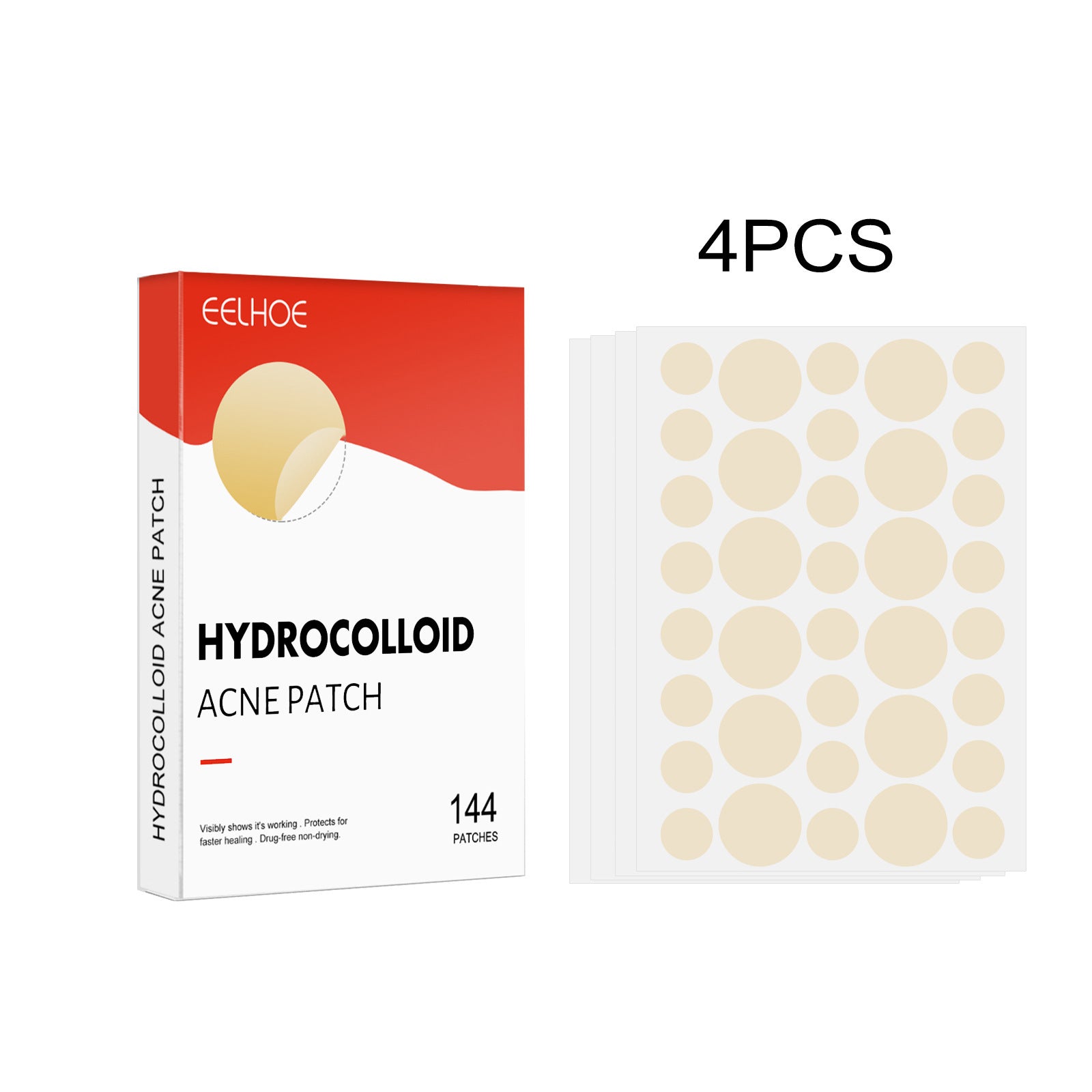 Hydrogel Acne Patch with Invisible Breathable Repair 144pcs - Magic invisible breathable repair hydrogel acne patch