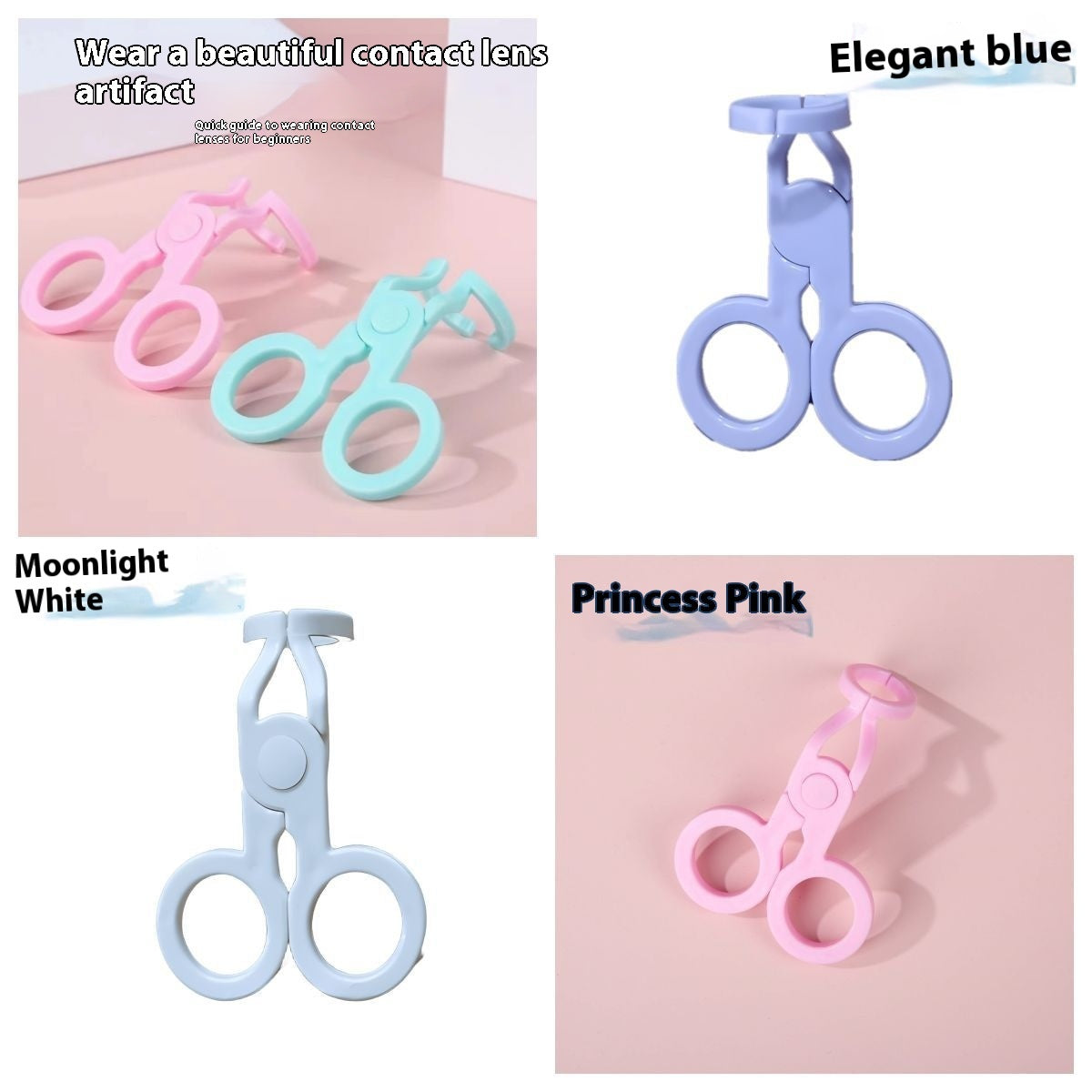 Invisible Glasses Contact Lens Case with Big Eye Clip for Portable - Teleplus cosmetic contact lenses portable big eye