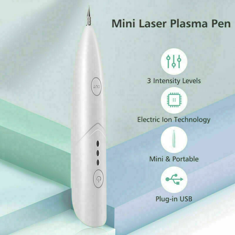 Ion Laser Freckle Skin Mole Dark Spot Remover Face Wart Tag Tattoo Removal Pen - Zap Away Freckles with Ion Laser Magic