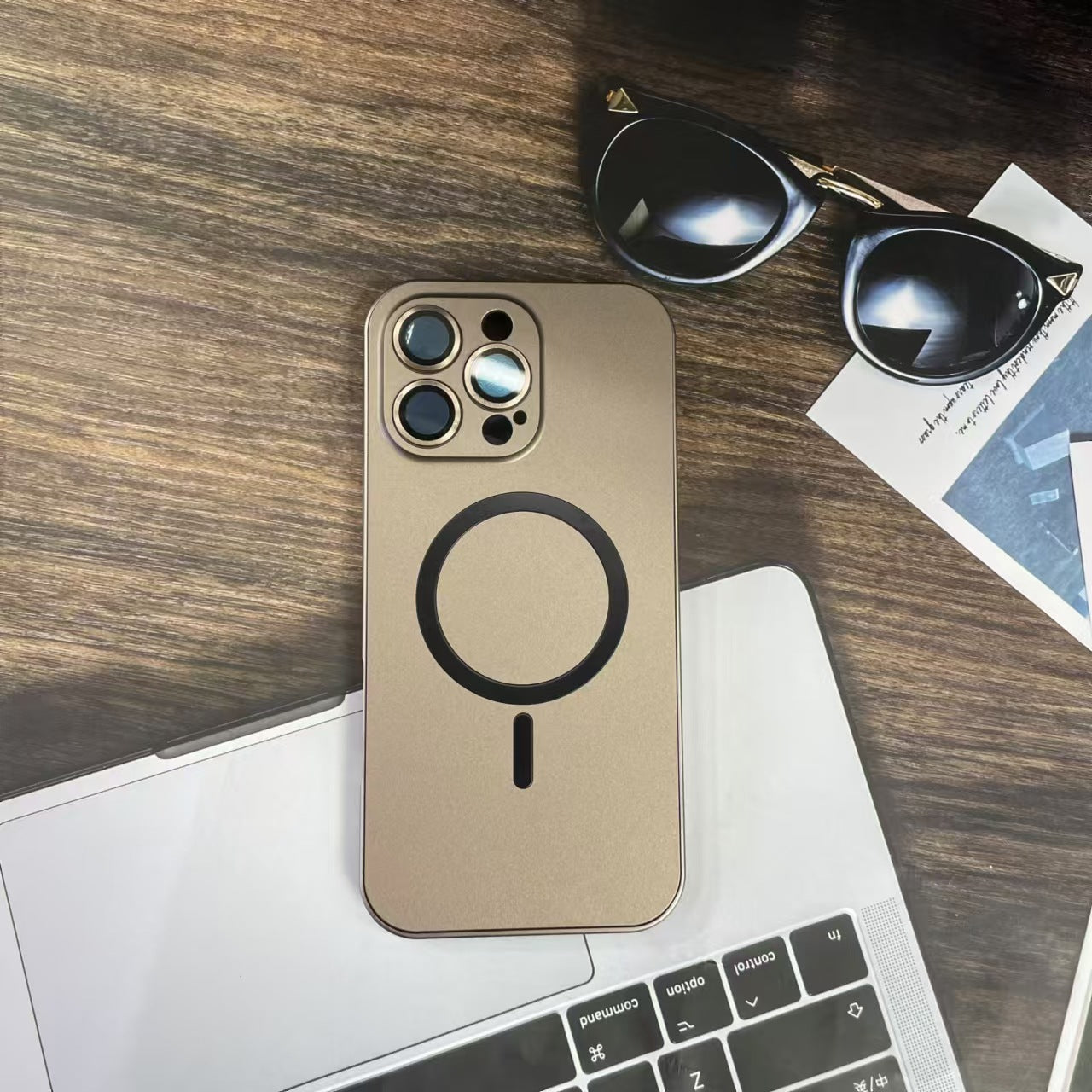 iPhone 16 Series Metal Frame Magnetic Shockproof Phone Case - Teleplus iphone16 series metal frame magnetic phone case