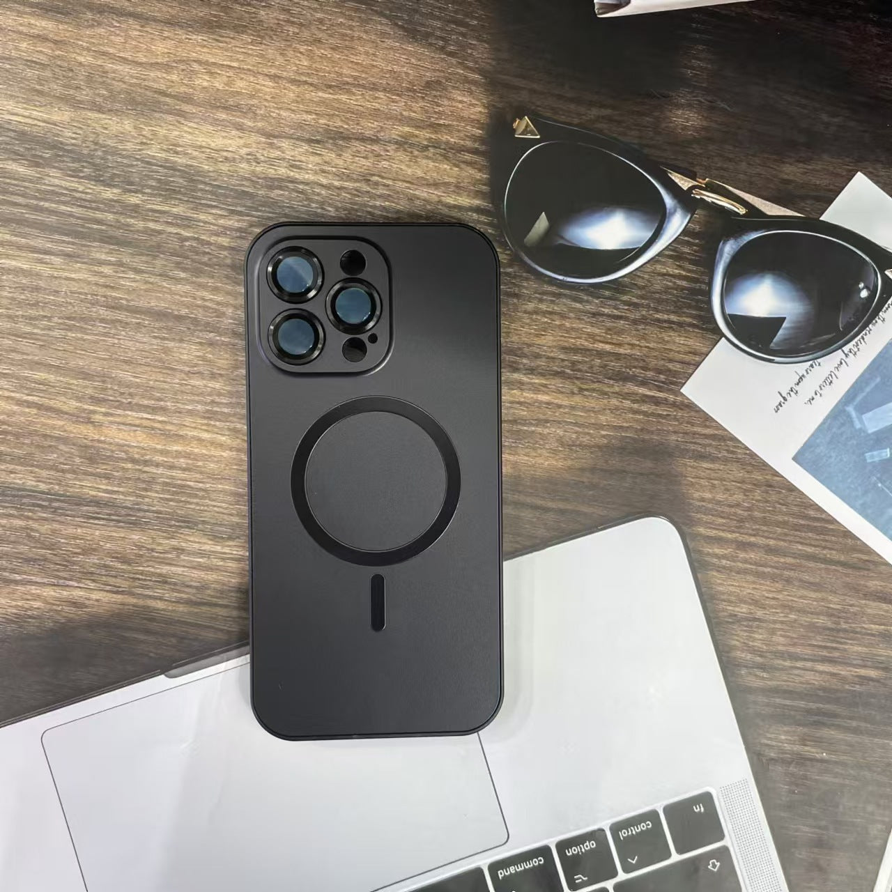 iPhone 16 Series Metal Frame Magnetic Shockproof Phone Case - Teleplus iphone16 series metal frame magnetic phone case