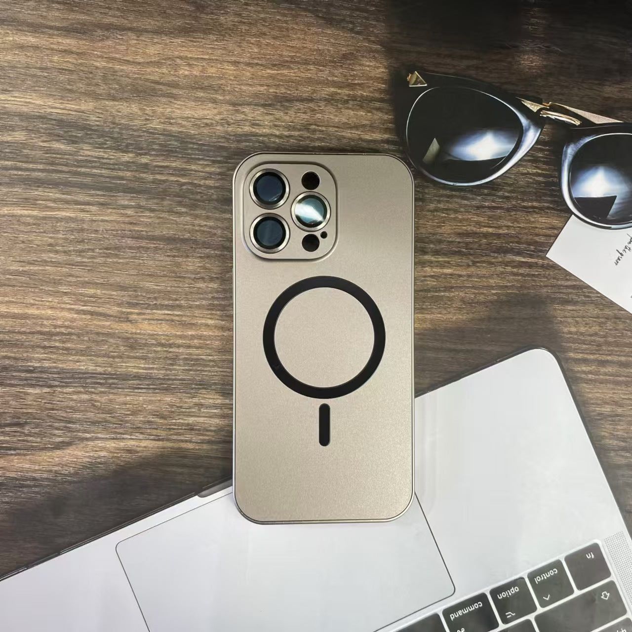 iPhone 16 Series Metal Frame Magnetic Shockproof Phone Case - Teleplus iphone16 series metal frame magnetic phone case