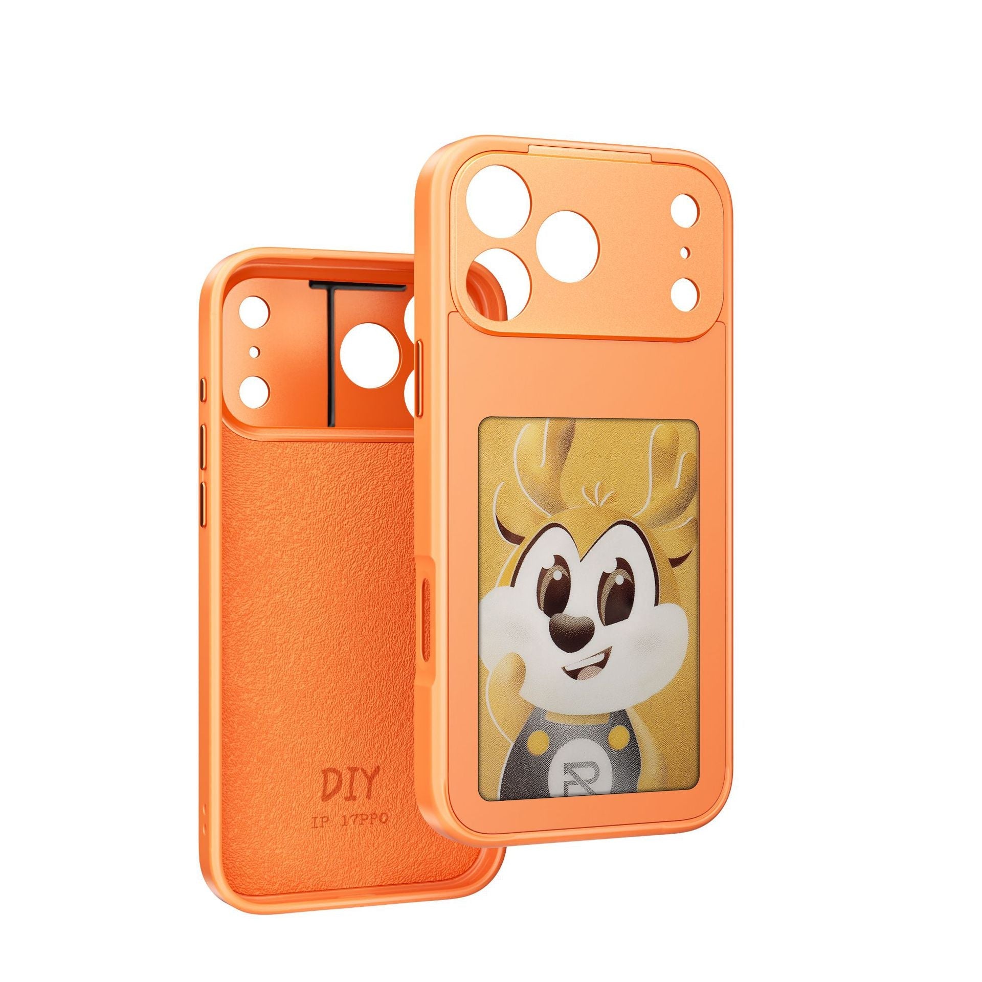 iPhone 17 Series Phone Case TPU PC Solid Color Cover Black White Gray Orange - phone case